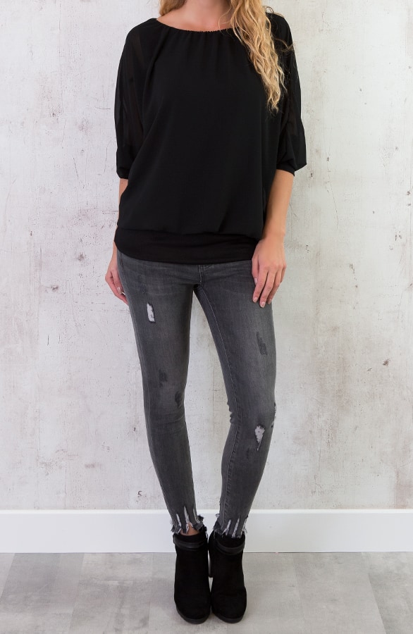 Basic Oversized Tuniek Zwart – shoparchief, foto 6