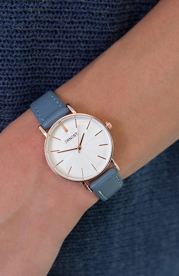 Leather Classy Watch Blue – shoparchief, foto 2