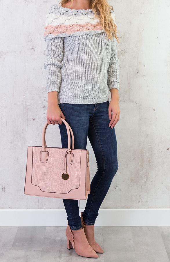 Slangenprint Handtas Limited Roze – shoparchief, foto 3