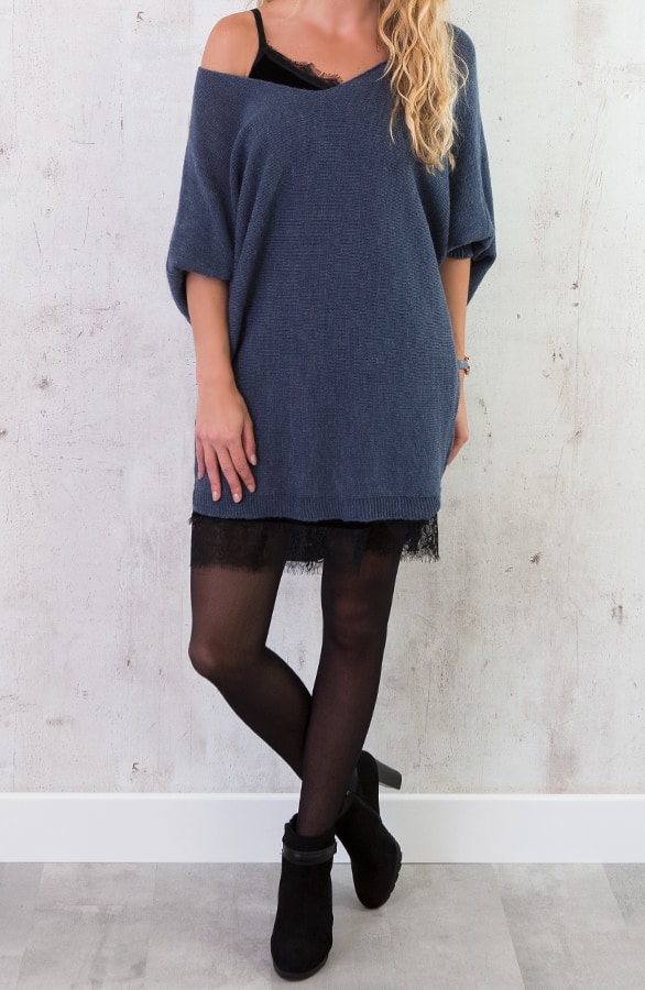 Oversized Large Tuniek Blauw – shoparchief, foto 2