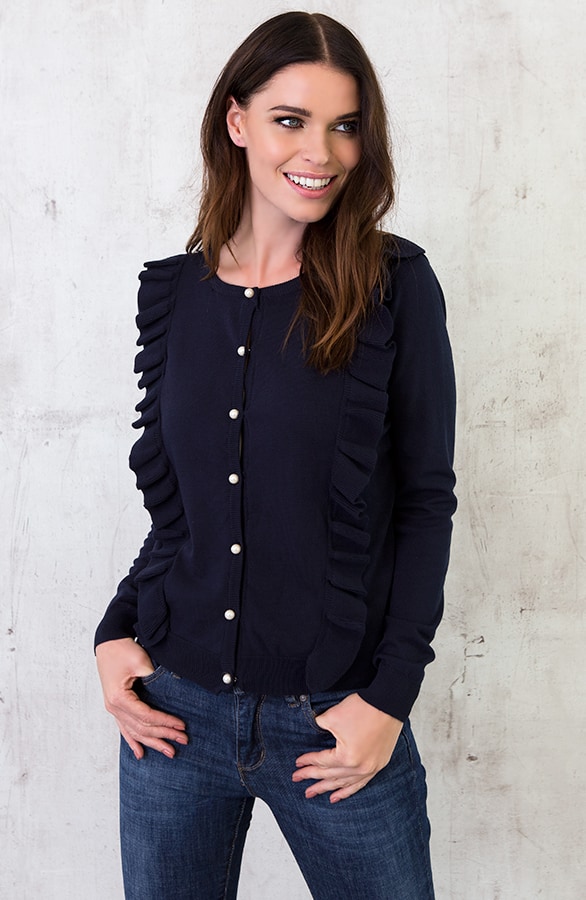 Ruches Vest Parel Blauw – shoparchief, foto 2