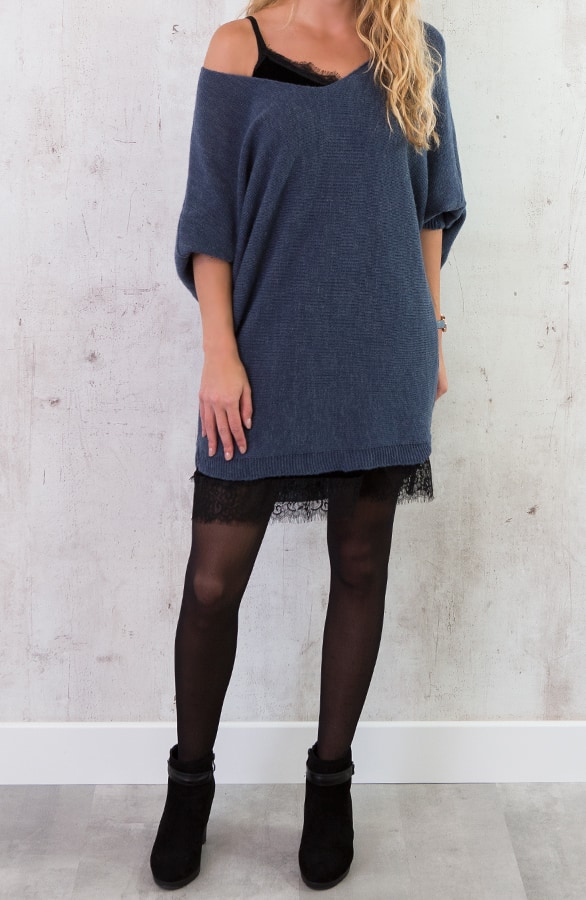 Oversized Large Tuniek Blauw – shoparchief, foto 5