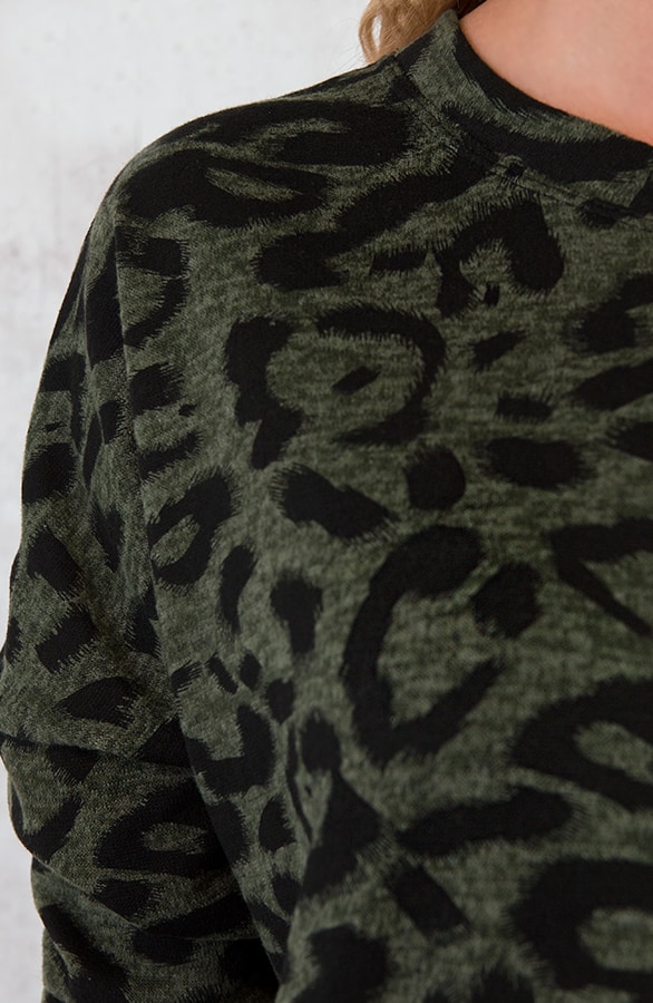 Leopard Trui Legergroen – shoparchief, foto 5
