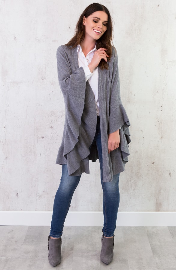 Ruches Omslagdoek Grijs – shoparchief, foto 4