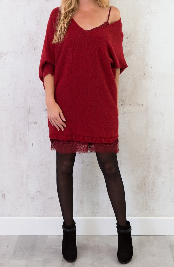 Oversized Large Tuniek Rood – shoparchief, foto 2
