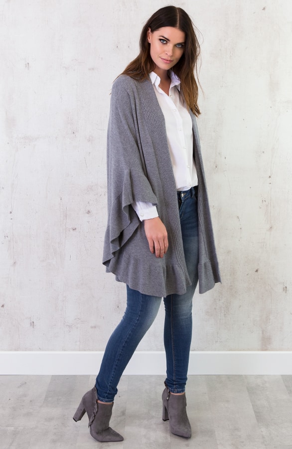 Ruches Omslagdoek Grijs – shoparchief, foto 5