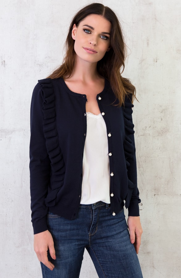 Ruches Vest Parel Blauw – shoparchief, foto 3