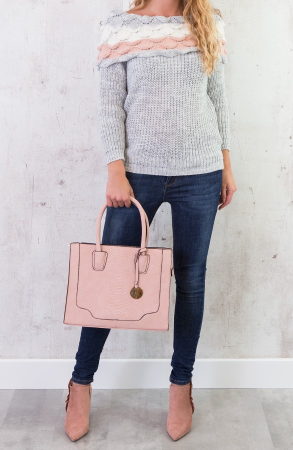 Slangenprint Handtas Limited Roze – shoparchief, foto 2
