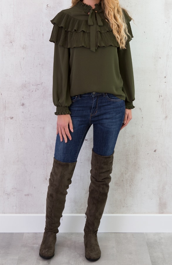 Overknee Laarzen High Exclusive Army – shoparchief, foto 4