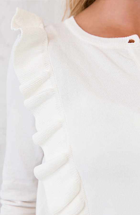 Ruches Vest Parel Creme – shoparchief, foto 5