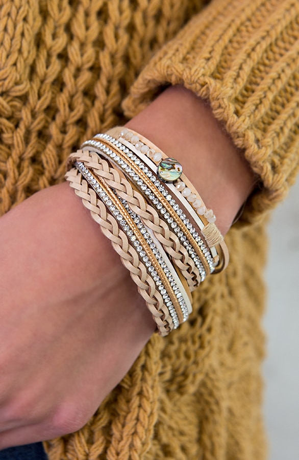 Wikkel Armband Limited Beige – shoparchief, foto 2