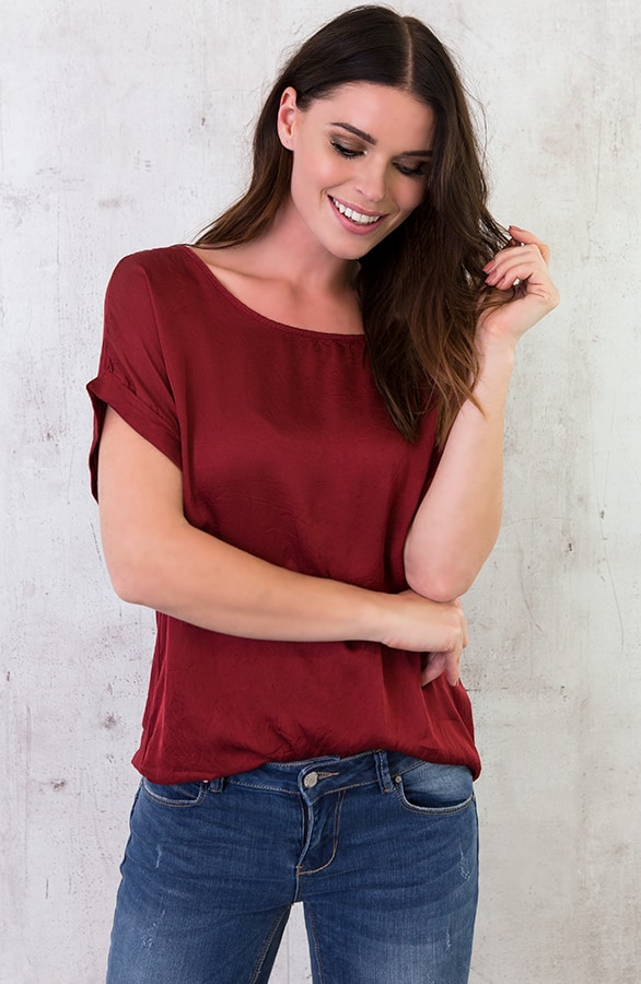 Silk Touch Tuniek Bordeaux – shoparchief, foto 3