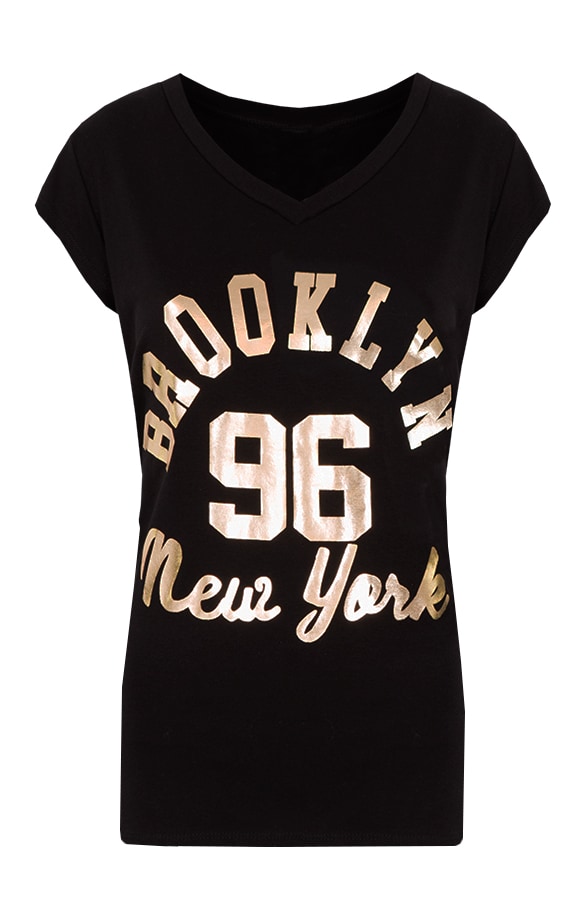 Brooklyn It shirt Zwart – shoparchief