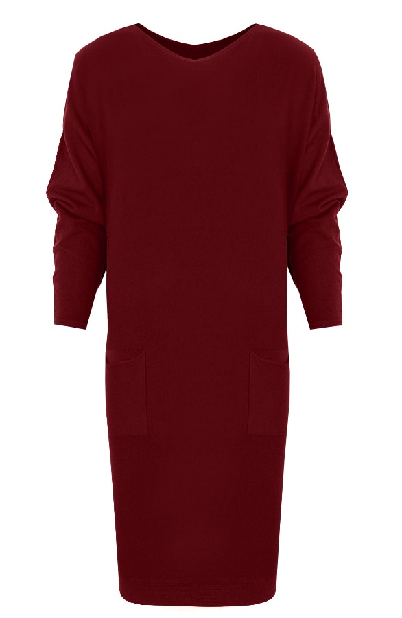 Comfy Trui Lang Bordeaux – shoparchief