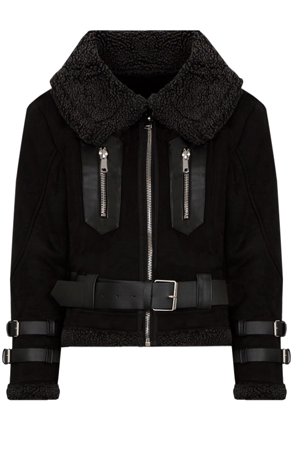 Lammy Coat Winter Zwart – shoparchief