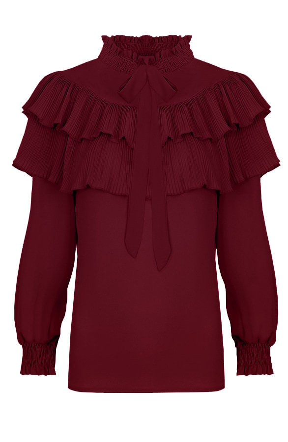 Mademoiselle Blouse Bordeaux – shoparchief