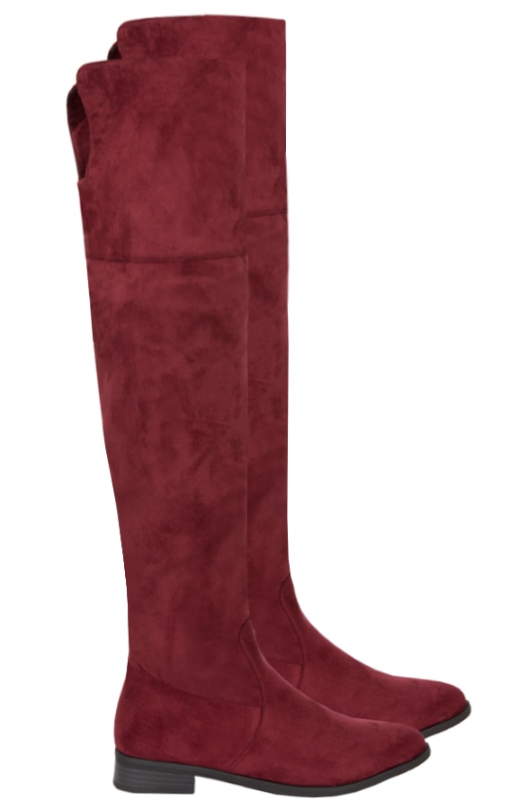 Overknee Laarzen Limited Bordeaux – shoparchief