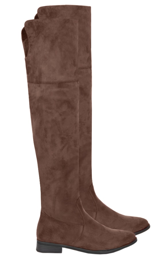 Overknee Laarzen Limited Taupe – shoparchief