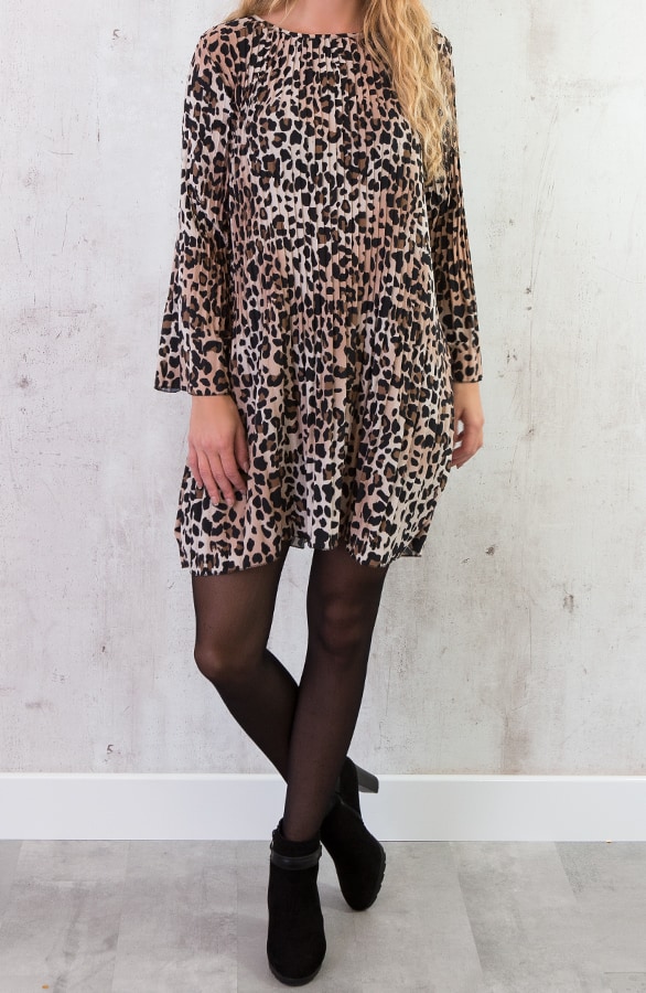 Leopard Plissé Tuniek – shoparchief, foto 2