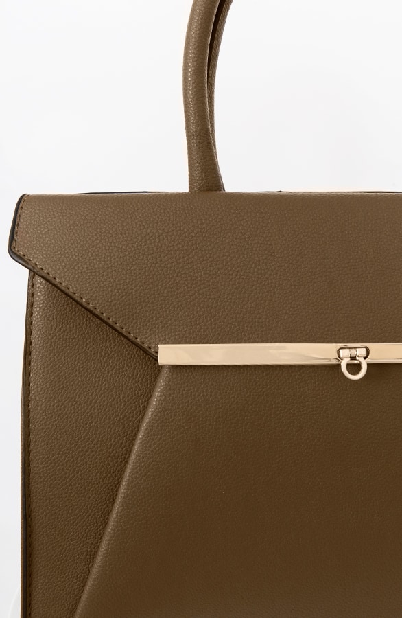Luxe Enveloppe Tas Legergroen – shoparchief, foto 3