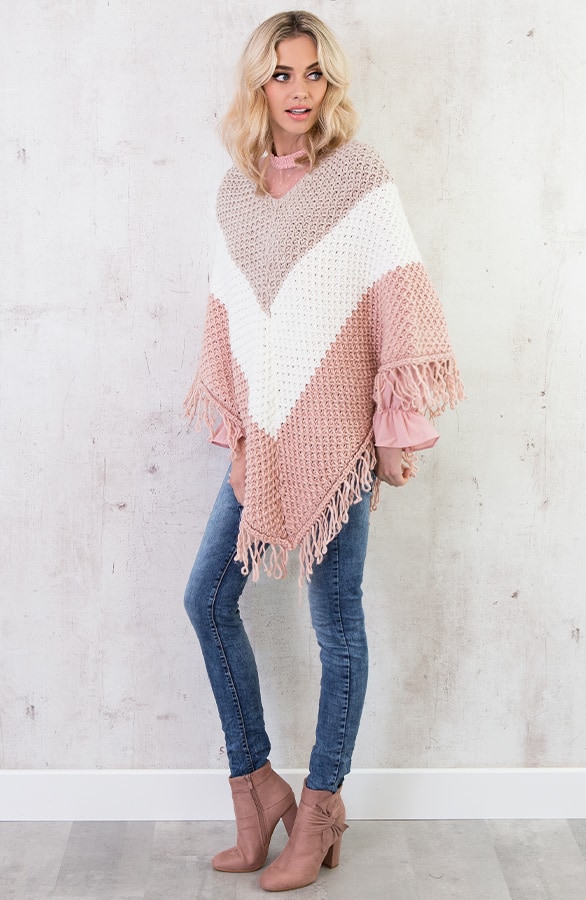 Tricolore Poncho Roze – shoparchief, foto 5