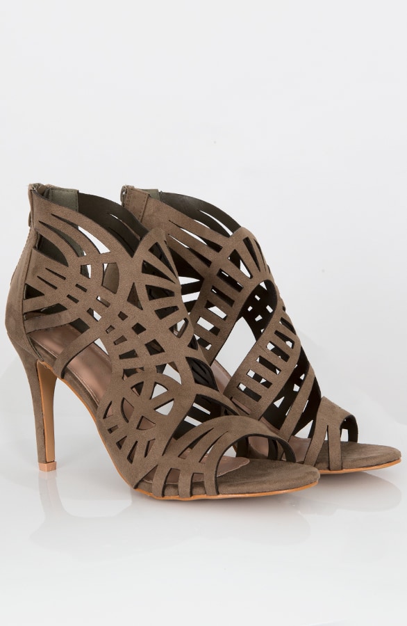 Gladiator Heels Legergroen – shoparchief, foto 5