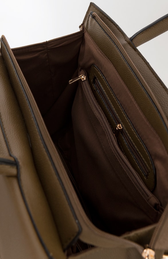 Luxe Enveloppe Tas Legergroen – shoparchief, foto 4