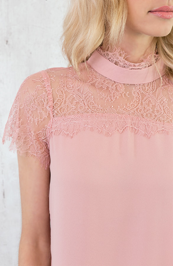 Luxe Kanten Top Roze – shoparchief, foto 6