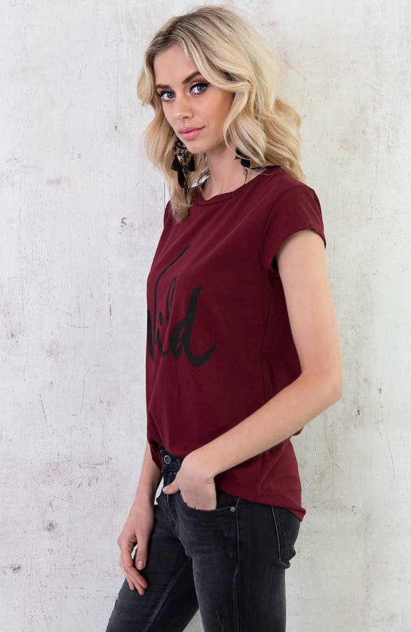 Wild It Shirt Bordeaux – shoparchief, foto 4