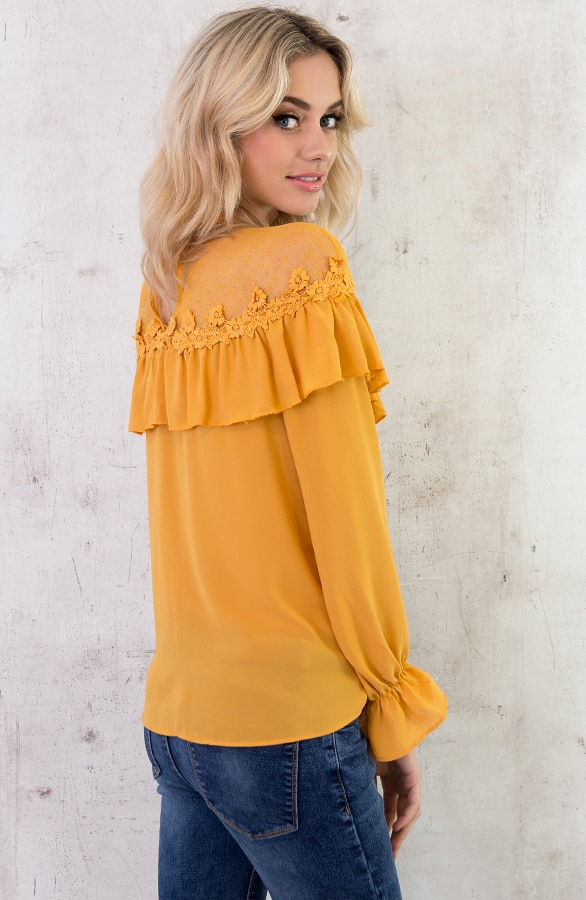 Luxury Marant Blouse Okergeel – shoparchief, foto 4