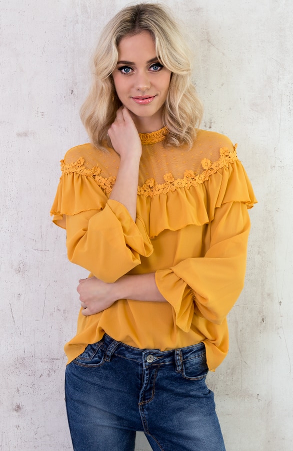 Luxury Marant Blouse Okergeel – shoparchief, foto 7