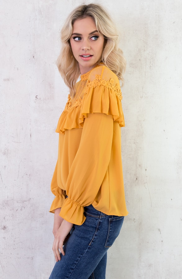 Luxury Marant Blouse Okergeel – shoparchief, foto 6