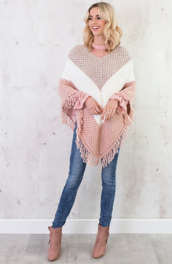 Tricolore Poncho Roze – shoparchief, foto 2