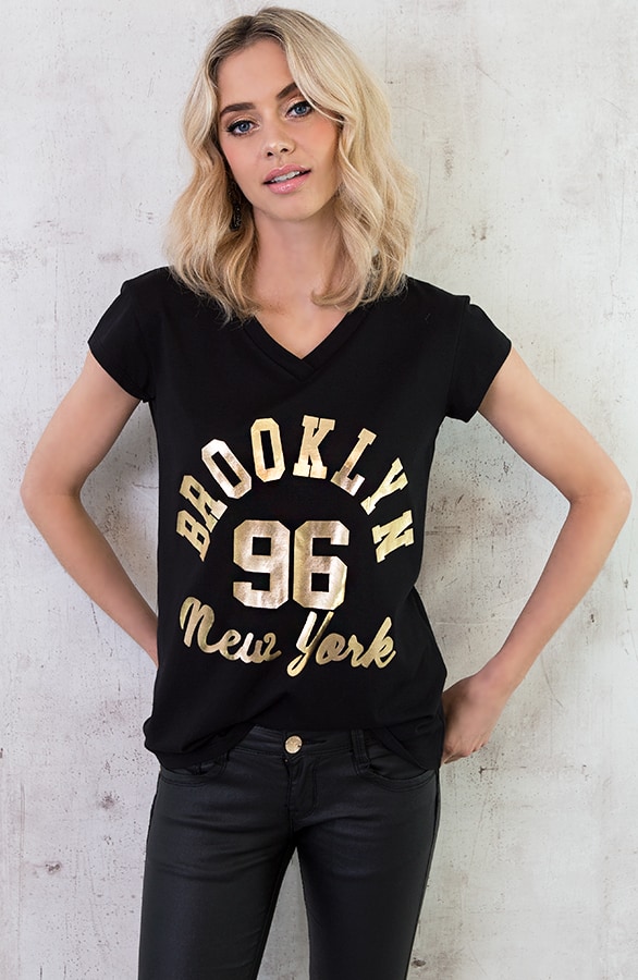 Brooklyn It shirt Zwart – shoparchief, foto 4
