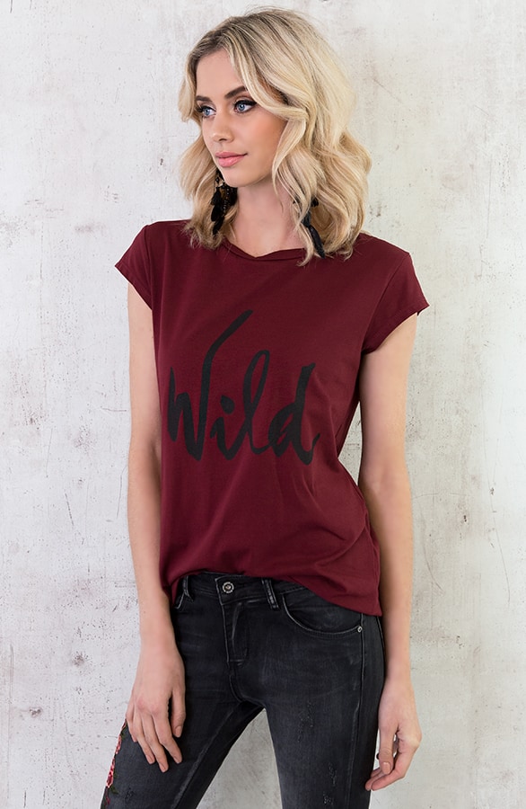 Wild It Shirt Bordeaux – shoparchief, foto 2