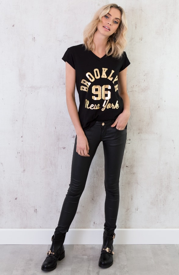 Brooklyn It shirt Zwart – shoparchief, foto 3
