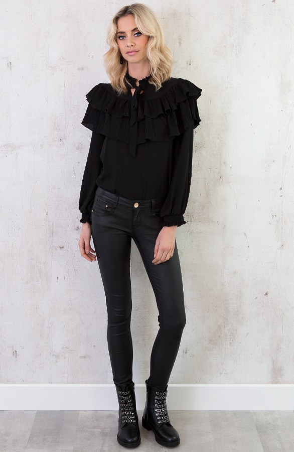 Mademoiselle Blouse Zwart – shoparchief, foto 4