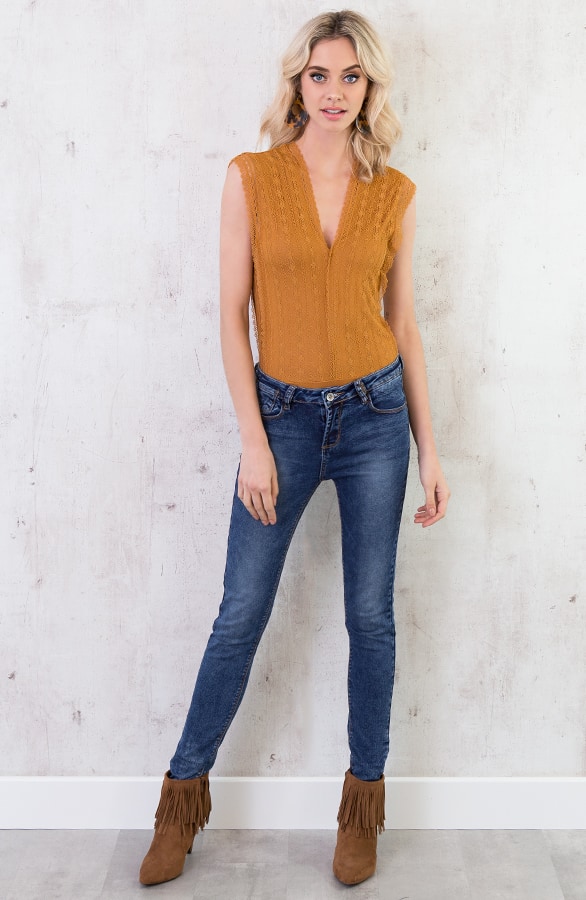 Secret Lace Body Okergeel – shoparchief, foto 5