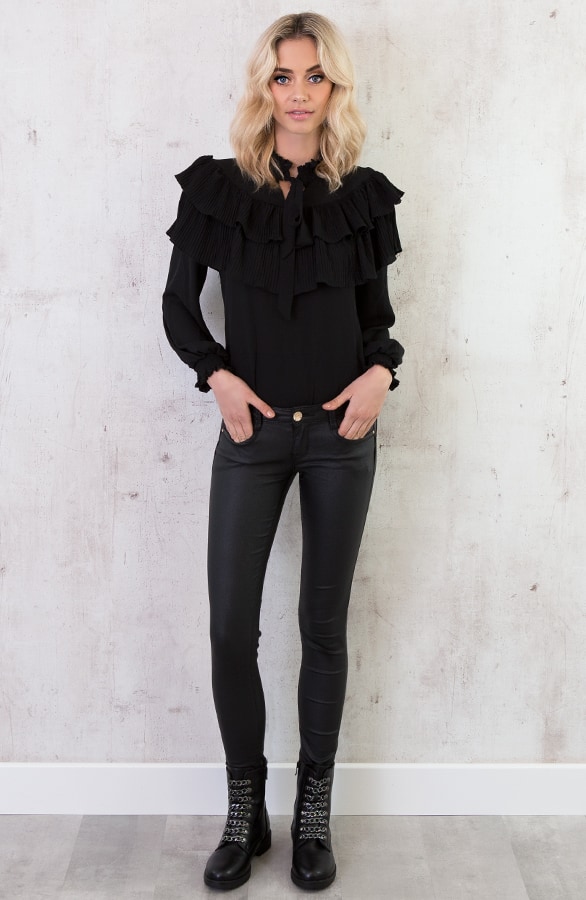 Mademoiselle Blouse Zwart – shoparchief, foto 6