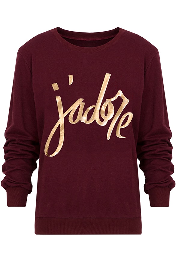J'Adore Trui Bordeaux – shoparchief