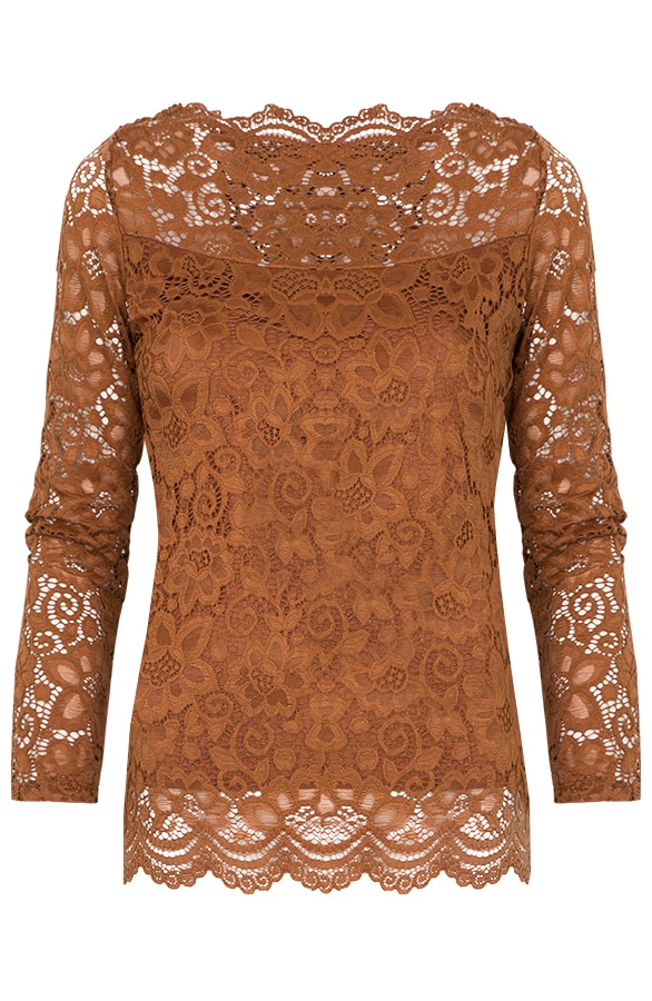 Kanten Sleeve Deluxe Cognac – shoparchief