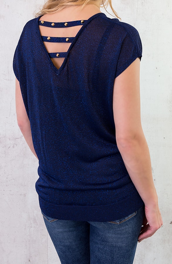 Studs Glitter Top Kobalt – shoparchief