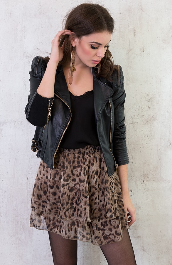 Panterprint Laagjes Rok Bruin – shoparchief, foto 3