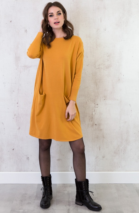 Comfy Trui Lang Oker – shoparchief