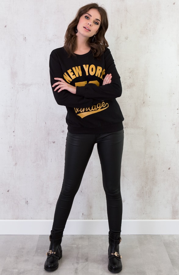 New York Trui Zwart – shoparchief, foto 5
