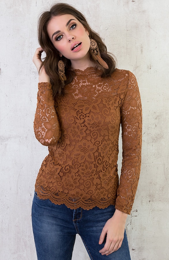 Kanten Sleeve Deluxe Cognac – shoparchief, foto 2
