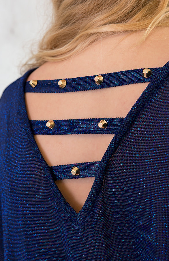 Studs Glitter Top Kobalt – shoparchief, foto 5