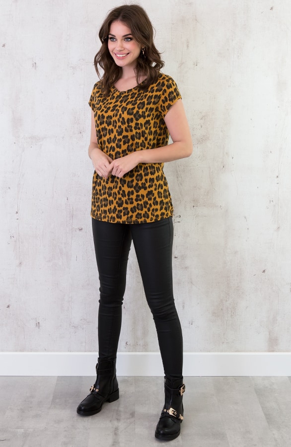 Panterprint Top Okergeel – shoparchief, foto 5