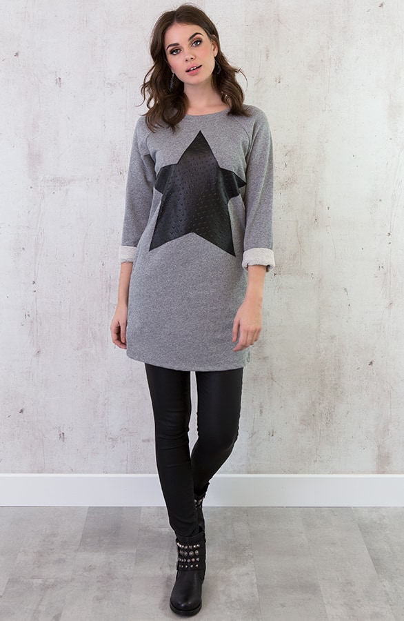 Leather Star Dress – shoparchief, foto 2