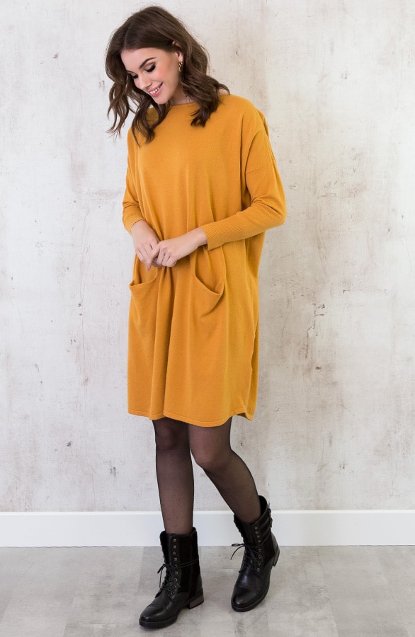 Comfy Trui Lang Oker – shoparchief, foto 5